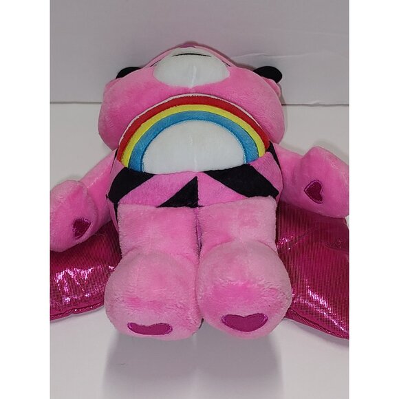 Care Bears Love-A-Lot Bear Plush Toy With Rainbow Belly & Pink Ladybug Wings - Picture 12 of 12